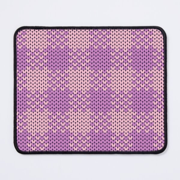 Item preview, A pink plaid knitted yarn pattern in a square shape. designed and sold by Nengsang.