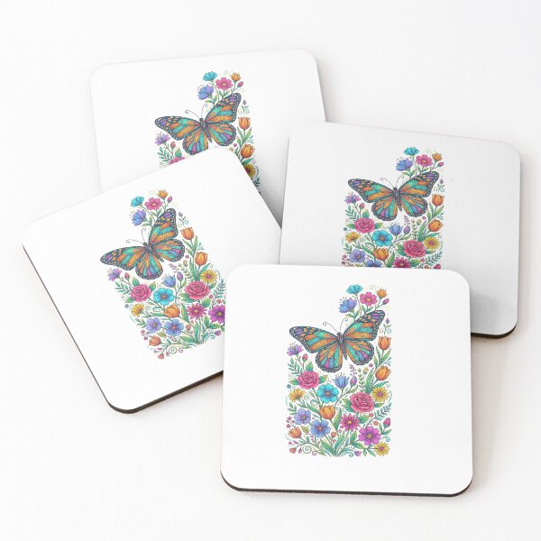 Item preview, Butterflies and flowers designed and sold by PP&RAINBOW SHOP.