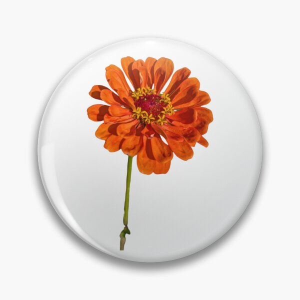 Item preview, Orange zinnia flower  designed and sold by The Palmisano Collective .
