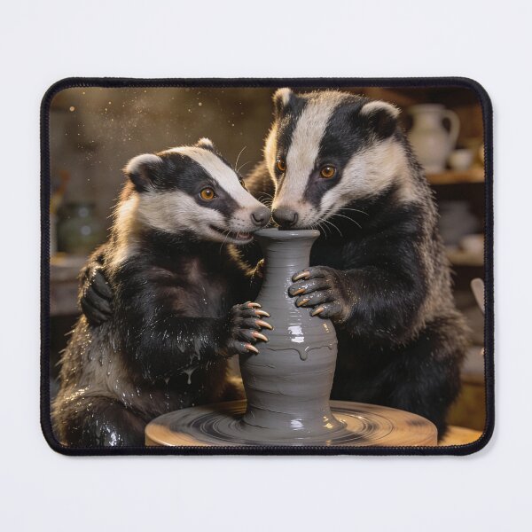 Item preview, Badgers Ghost It Up at Pottery Wheel designed and sold by Tridentulus.