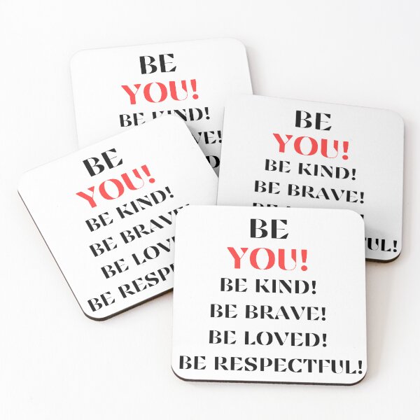 Item preview, Be kind, brave, loved, respectful. Positive affirmation designed and sold by MindRebel.