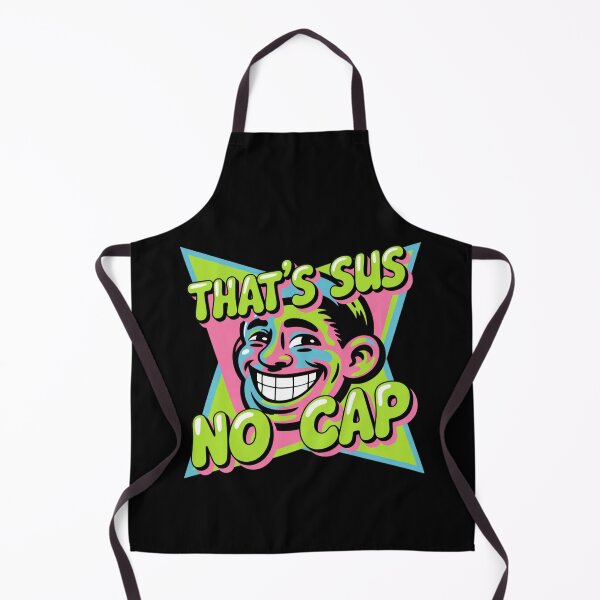 Item preview, That’s Sus No Cap Meme – Funny Gen Z Slang Graphic Retro Style designed and sold by HubCreates.
