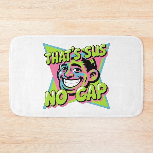 Item preview, That’s Sus No Cap Meme – Funny Gen Z Slang Graphic Retro Style designed and sold by HubCreates.