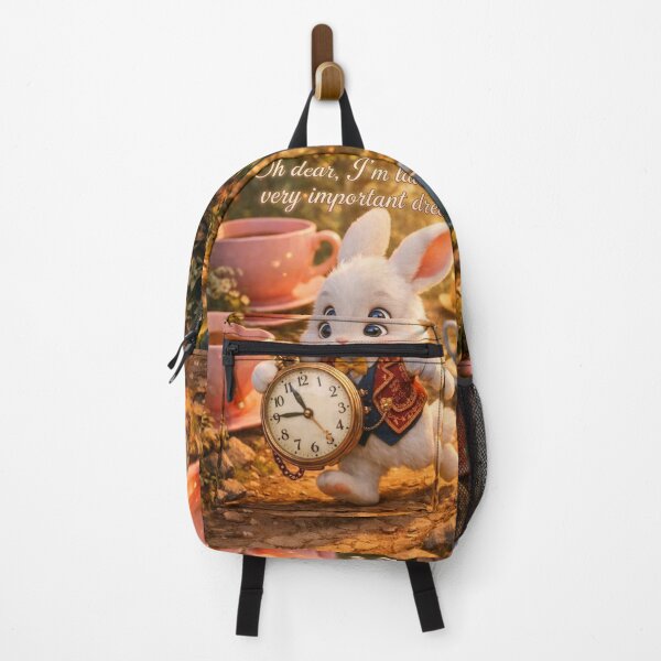 Item preview, Cute White Rabbit Late For An Important Dream Wonderland Art designed and sold by Rose Collection Shop.
