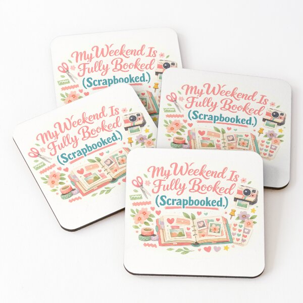 Item preview, My Weekend Is Fully Booked (Scrapbooked) – Cute Scrapbooking Lover Design designed and sold by blankTeeShirt.