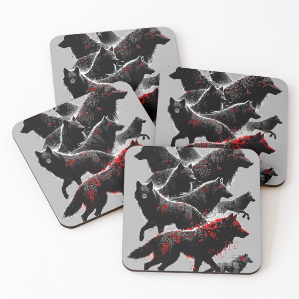Item preview, Neo-Tribal Glitch Wolf Pack designed and sold by TommySpark.