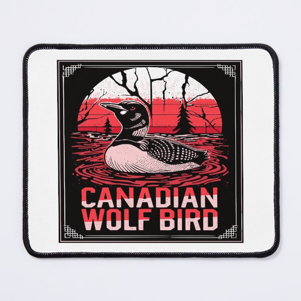 Item preview, Funny Stupid Canadian wolf bird Vintage Loon illustration designed and sold by CeliaZnx.