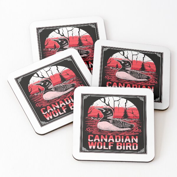 Item preview, Funny Stupid Canadian wolf bird Vintage Loon illustration designed and sold by CeliaZnx.