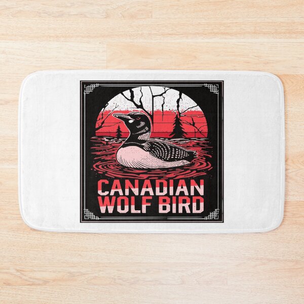 Item preview, Funny Stupid Canadian wolf bird Vintage Loon illustration designed and sold by CeliaZnx.