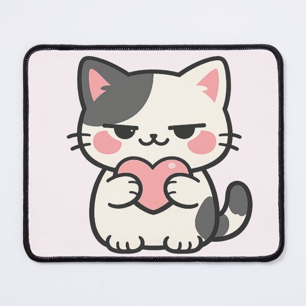 Item preview, Smug Heart Kitten Cute Cat Tee designed and sold by POD DYNASTY.