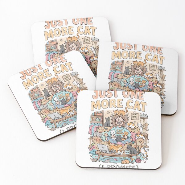 Item preview, Just One More Cat (I Promise) – Funny Cat Lover Illustration designed and sold by ARTNagashART.