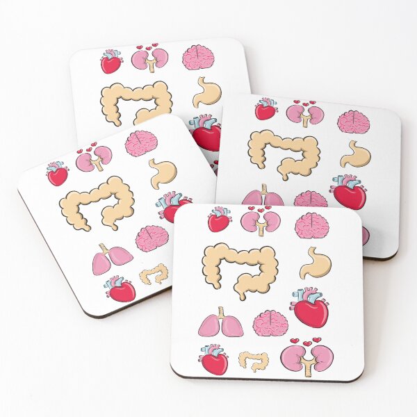 Item preview, Cute Anatomy Organs Sticker Set designed and sold by sankura.