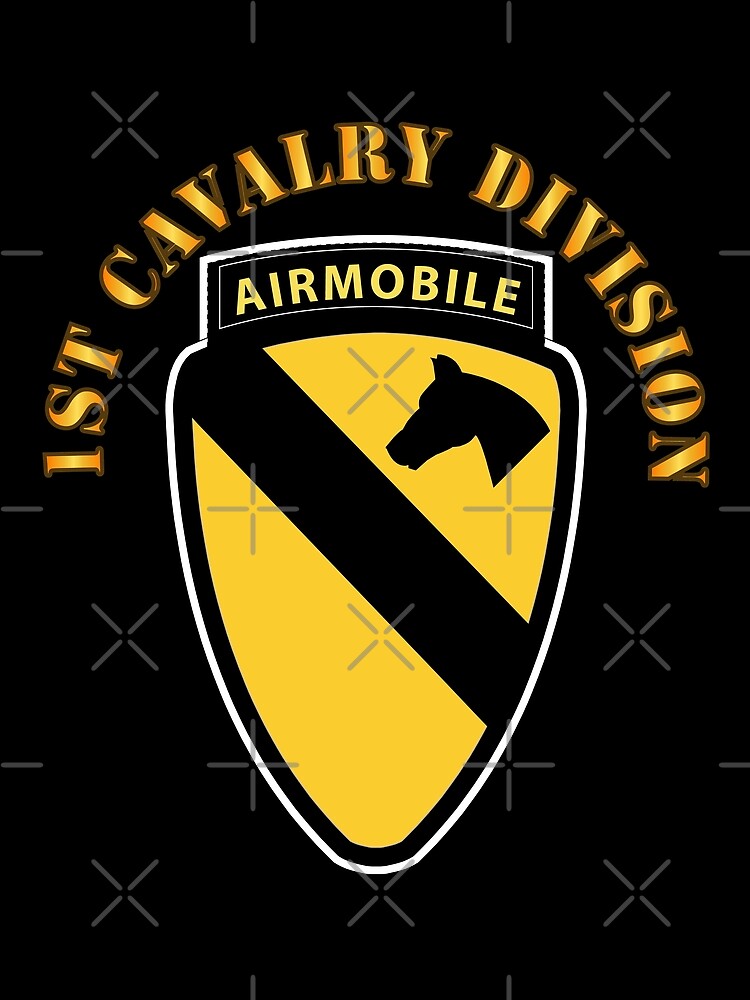 Army - 1st Cavalry Division SSI w Airmobile Tab