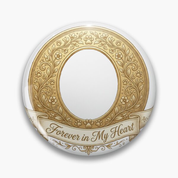Item preview, Pet Memorial Floral Frame Keepsake | Forever in My Heart Dog Cat Loss Remembrance designed and sold by LuxeBuzz.