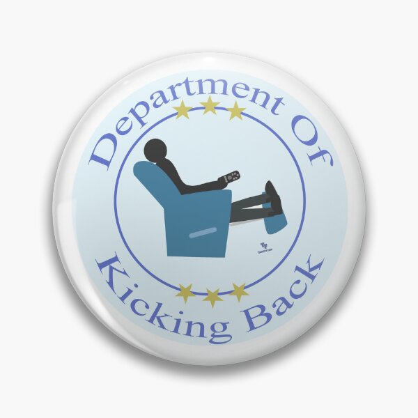 Item preview, Department Of Kicking Back Fun Humor Logo designed and sold by mytshirtfort.