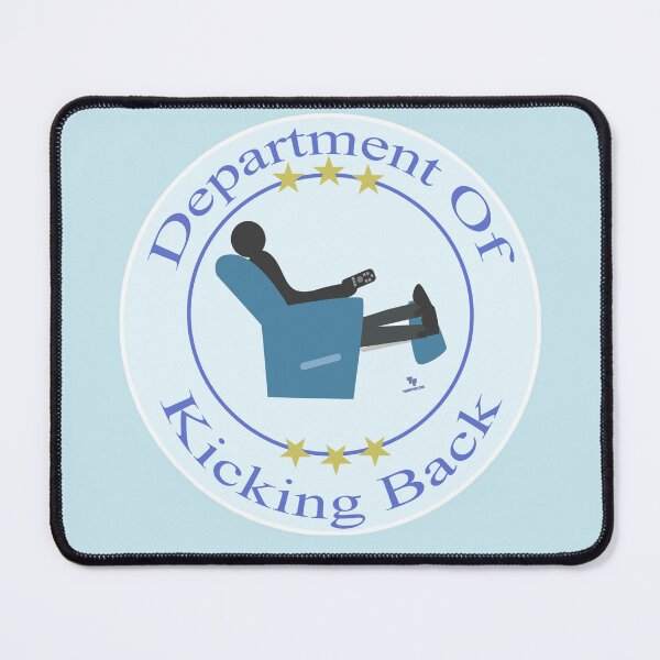 Item preview, Department Of Kicking Back Fun Humor Logo designed and sold by mytshirtfort.