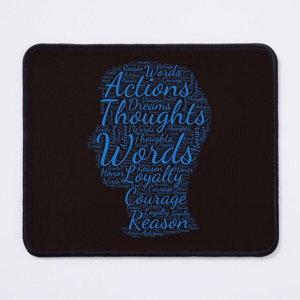 Item preview, Thoughts_Words_Actions_Loyalty_Courage_Reason_Dreams_Honor - Motivational and reflective T- Shirts and gifts designed and sold by SEASTAR2711.