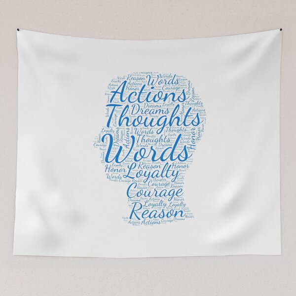 Item preview, Thoughts_Words_Actions_Loyalty_Courage_Reason_Dreams_Honor - Motivational and reflective T- Shirts and gifts designed and sold by SEASTAR2711.