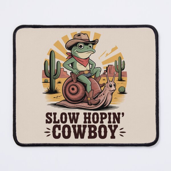Item preview, lazy western frog - kawaii animal - chibi frog - desert cowboy - cartoon frog - frog t-shirt - cute western - funny western - ranch humor - cowboy aesthetic - adorable frog - animal cowboy designed and sold by JansenGS.