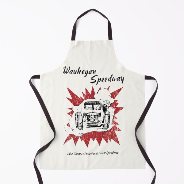 Item preview, Waukegan Speedway, Lake County's Fastest and Finest speedway - Aged print. designed and sold by retropetrol.
