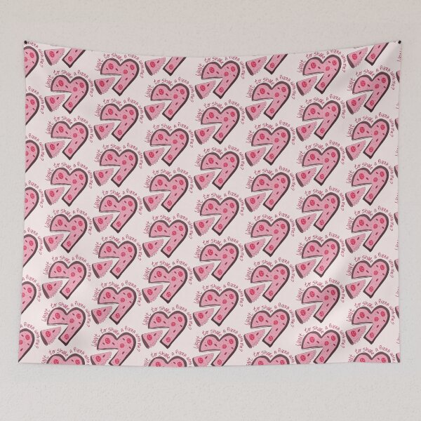 Item preview, Pink love  | Pizza illustratrion designed and sold by chicadelosrulos.