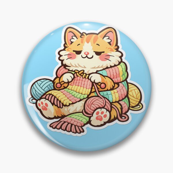 Item preview, Knitting Cat designed and sold by Iail Ioa.