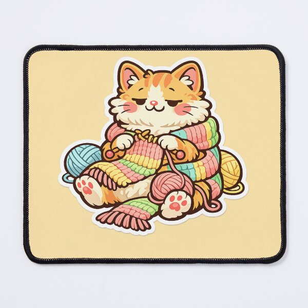 Item preview, Knitting Cat designed and sold by Iail Ioa.