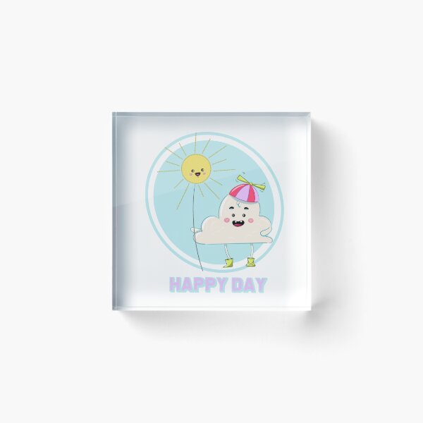 Item preview, Happy Day Cute Cloud designed and sold by sankura.