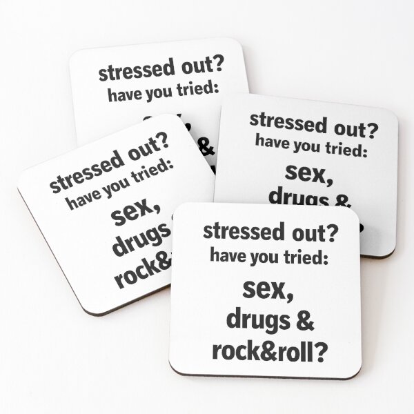 Item preview, Stressed out? Try Rock & Roll Attitude  designed and sold by ZHYLETTA RUDE CULTURE.