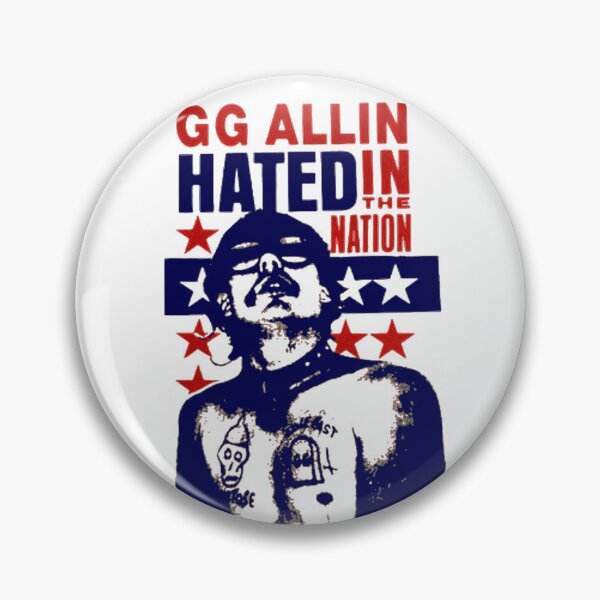 Item preview, GG Allin Hated In The Nation Scum Punk Rock Art designed and sold by Cat-butt-shirts.