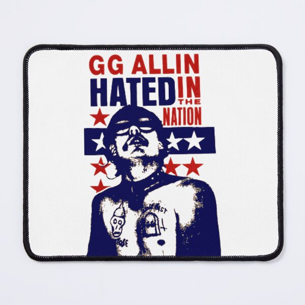 Item preview, GG Allin Hated In The Nation Scum Punk Rock Art designed and sold by Cat-butt-shirts.