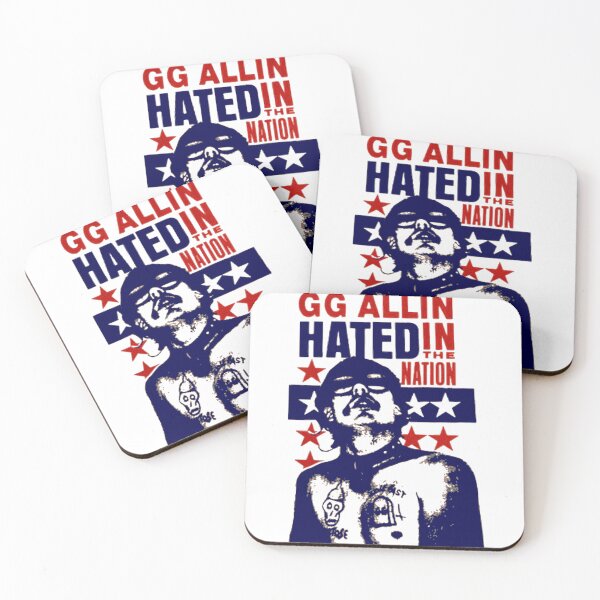 Item preview, GG Allin Hated In The Nation Scum Punk Rock Art designed and sold by Cat-butt-shirts.