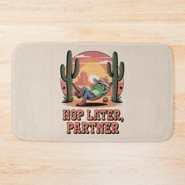 Item preview, lazy western frog - frog cowboy - kawaii frog - cute frog - funny frog - western frog - cowboy frog - sleepy frog - lazy frog - frog lover - cute cowboy - wild west humor - western humor designed and sold by JansenGS.
