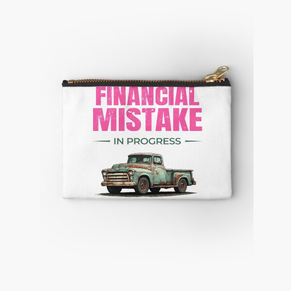 Item preview, Financial Mistake in Progress – Retro rusty pickup edition designed and sold by TomoMadeIt.