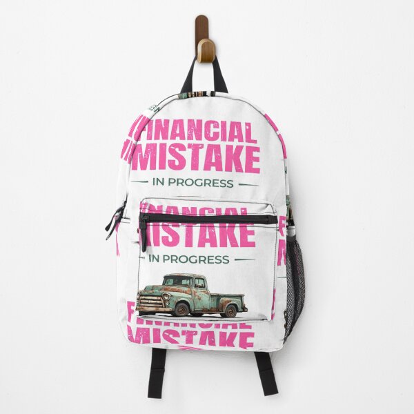 Item preview, Financial Mistake in Progress – Retro rusty pickup edition designed and sold by TomoMadeIt.