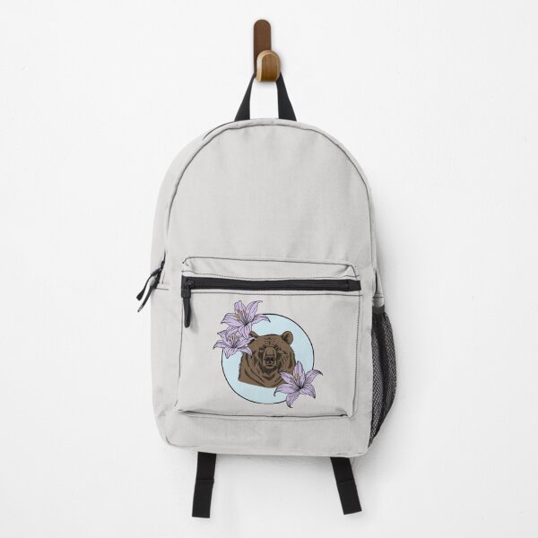 Item preview, Minimalistic bear with flowers designed and sold by Pamelarts.