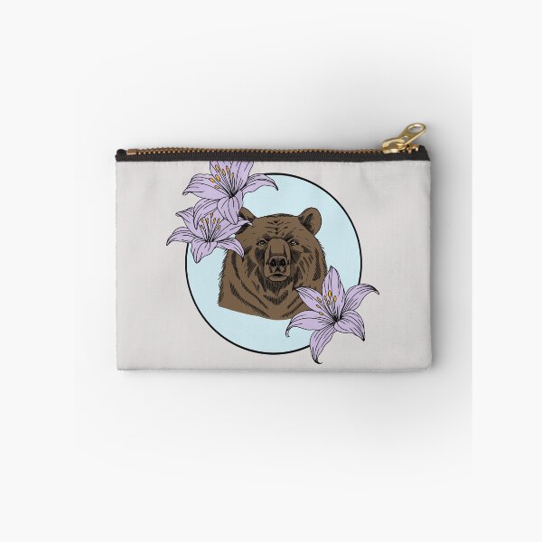 Item preview, Minimalistic bear with flowers designed and sold by Pamelarts.