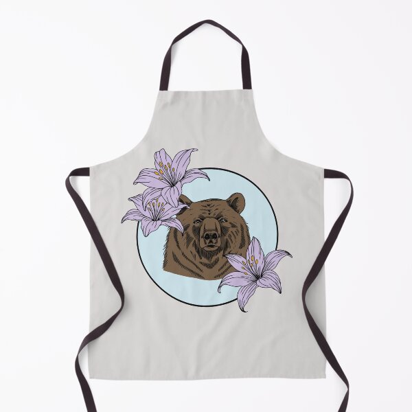 Item preview, Minimalistic bear with flowers designed and sold by Pamelarts.