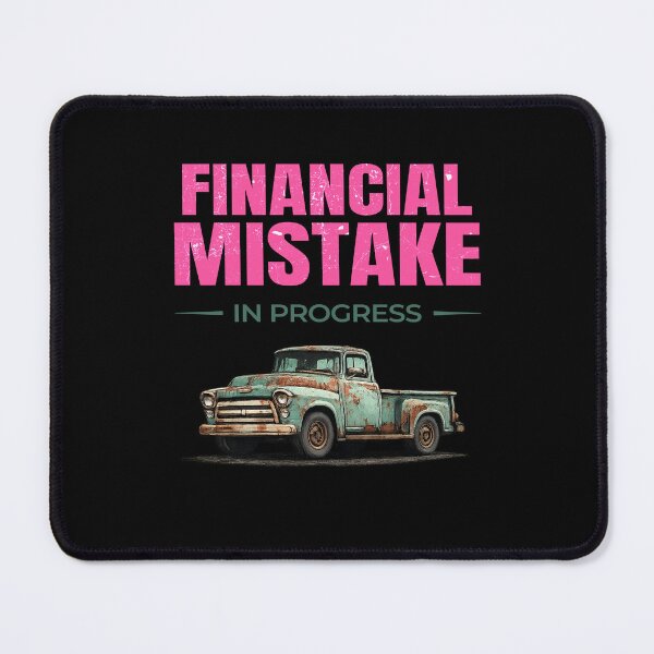 Item preview, Financial Mistake in Progress – Retro rusty pickup edition designed and sold by TomoMadeIt.