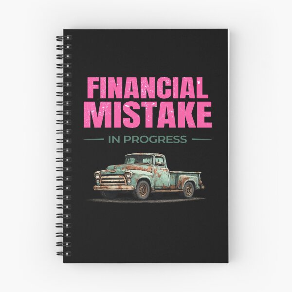 Item preview, Financial Mistake in Progress – Retro rusty pickup edition designed and sold by TomoMadeIt.
