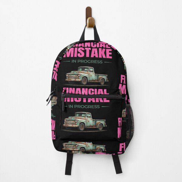 Item preview, Financial Mistake in Progress – Retro rusty pickup edition designed and sold by TomoMadeIt.