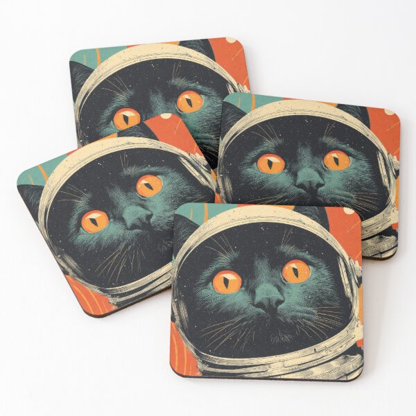 Item preview, Cat in space suit with bright colors designed and sold by anytka.