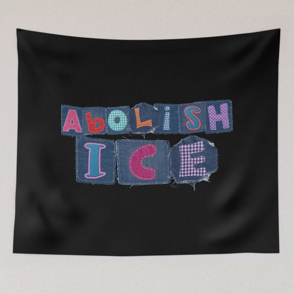 Item preview, abolish ICE_denim patches designed and sold by quinnhopp.