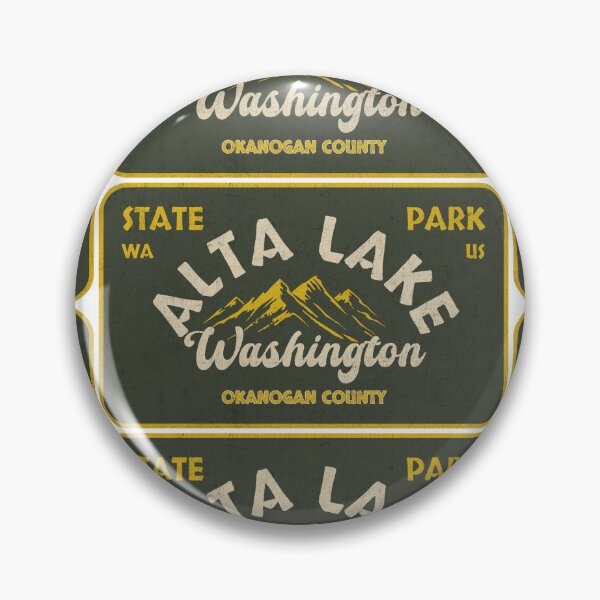 Item preview, Alta Lake State Park, Okanogan County, Washington, badge design designed and sold by Wanderful-roads.