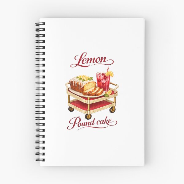 Item preview, Lemon Pound Cake & Cranberry Lemonade – Vintage Dessert Trolley Art designed and sold by Fabrifrank.