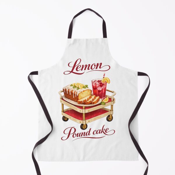 Item preview, Lemon Pound Cake & Cranberry Lemonade – Vintage Dessert Trolley Art designed and sold by Fabrifrank.