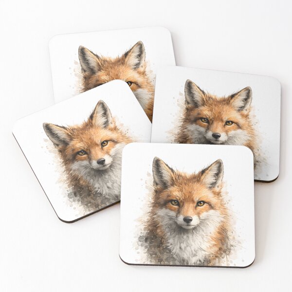Item preview, Majestic Fox Portrait Modern Animal Art designed and sold by giachem99.