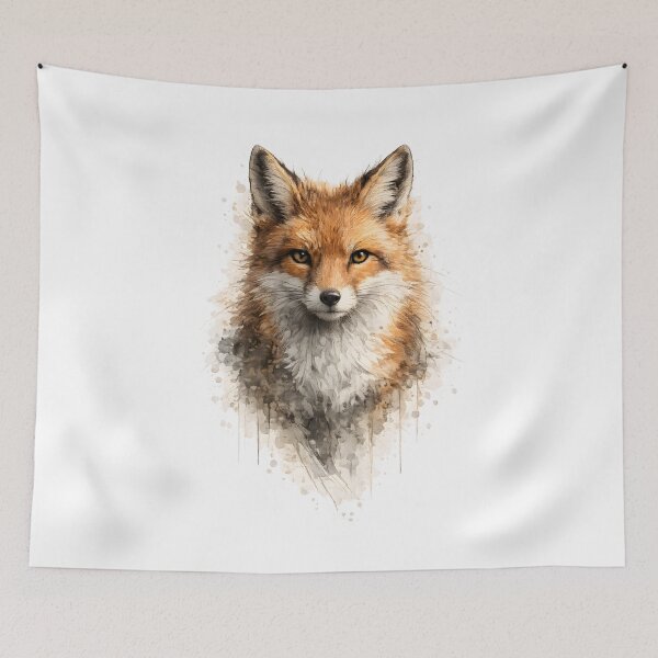 Item preview, Majestic Fox Portrait Modern Animal Art designed and sold by giachem99.