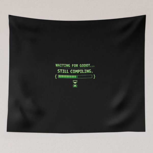 Item preview, Waiting For Godot Still Compiling Shirt – Funny Programmer Tee – Godot Engine Developer Humor designed and sold by Obinne.