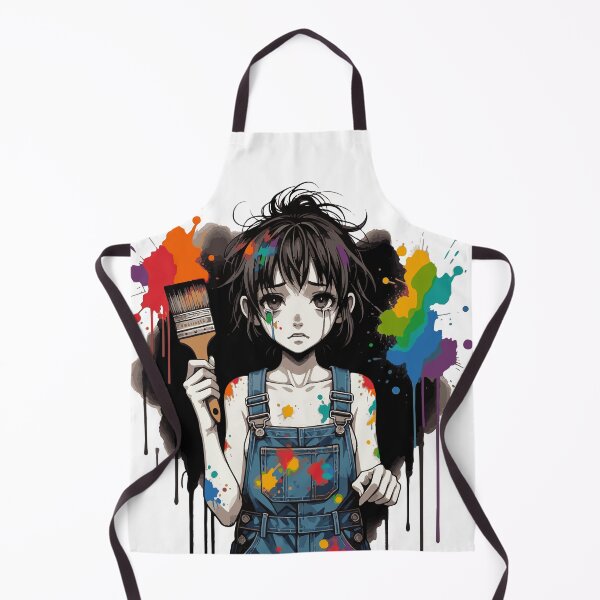 Item preview, Bleed Colors Crying Artist Girl Manga Anime Art Paintbrush Creative Soul Design designed and sold by AmazingEG.